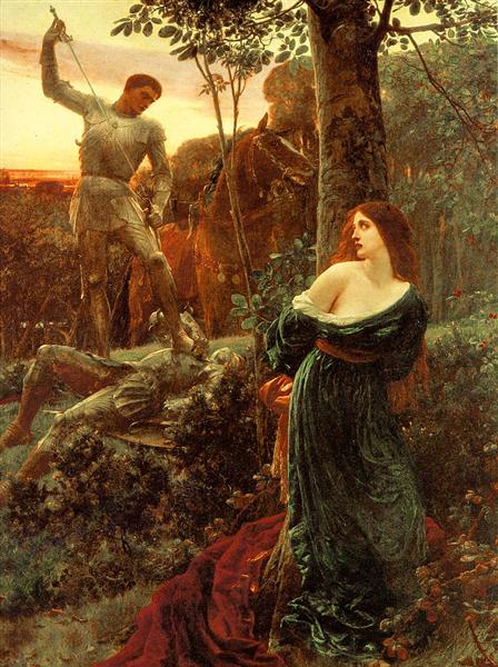 Chivalry — Frank Dicksee, 1885