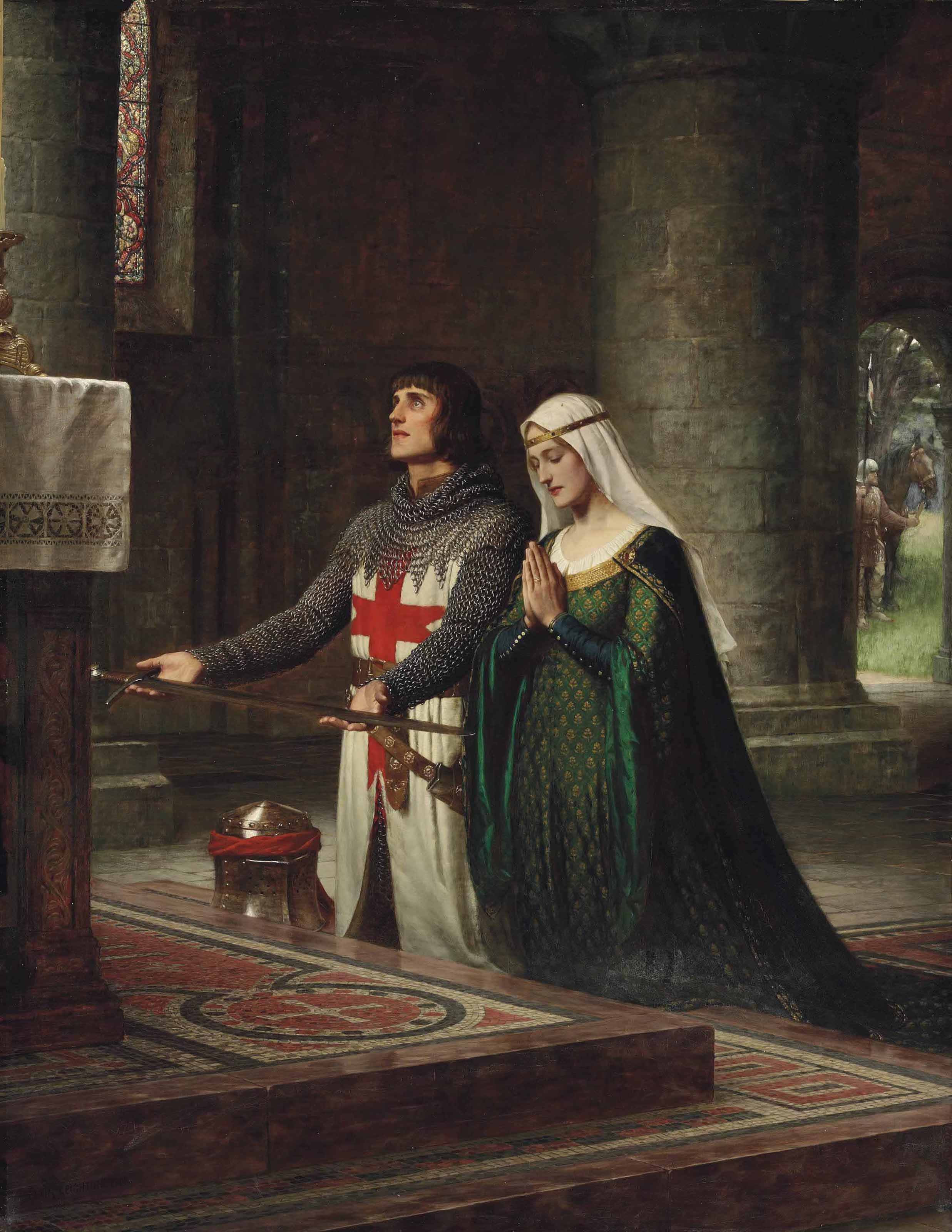 The Dedication — Edmund Blair Leighton, 1908
